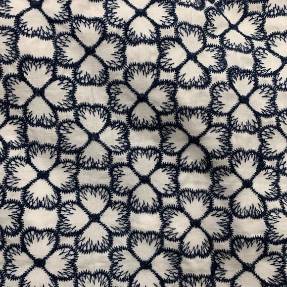 Francescas Blue & White Embroidered Tank Top - Picture 3 of 5